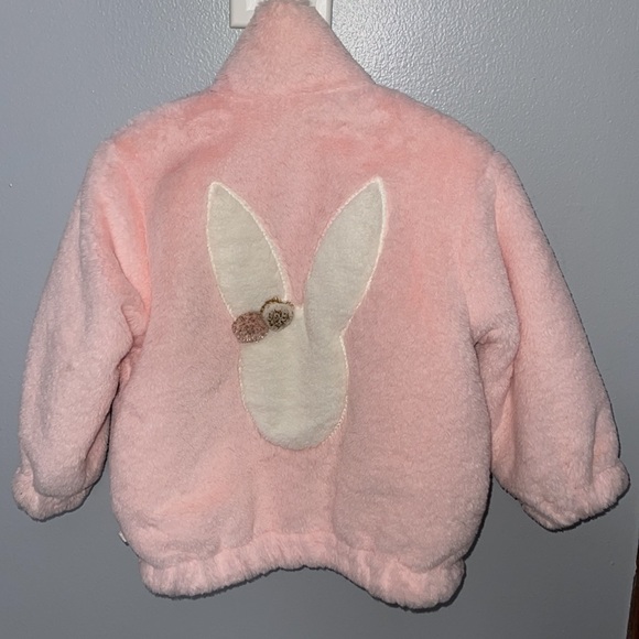 oh baby! Tahoe Snow Bunny Fur Coat in Pale Pink - Sz 2 - Picture 7 of 8